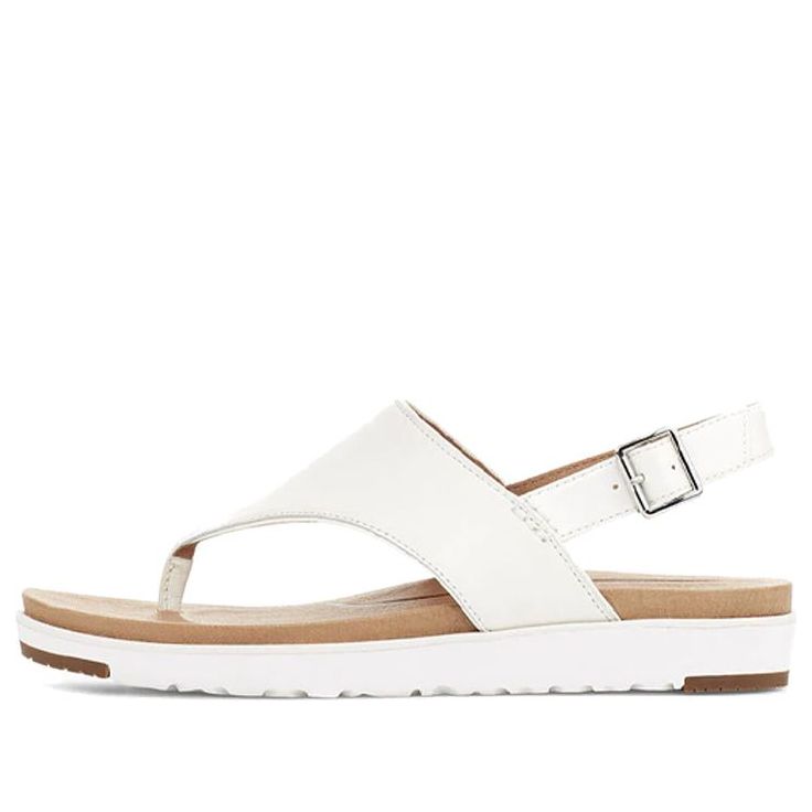 (WMNS) UGG Alessia Cozy Casual Sandals White 1111150-WHT