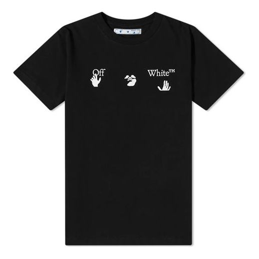 Off-White FW20 Logo Print Crew Neck Short Sleeve OMAA027E20JER0021001