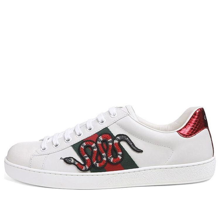 Gucci Ace Embroidered 'Snake' 456230-02JP0-9064