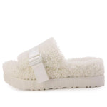 (WMNS) UGG Fluffita White Slippers 1113475-WHT