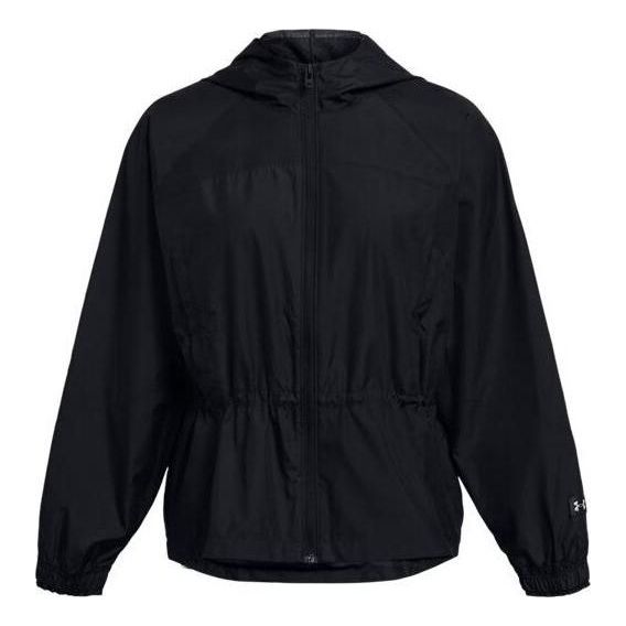 (WMNS) Under Armour Rush Woven Jacket 'Black' 1382726-001