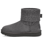 (WMNS) UGG Classic Solene Mini Cozy Stay Warm Outdoor Casual Gray 1113463-CHRC