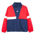 Men's Nike Lab Swoosh Stripe Splicing Storage Simple Colorblock Hooded Jacket Blue 'University Red Midnight Navy' CD6374-657