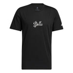 Men's adidas Alphabet Printing Sports Round Neck Short Sleeve Black T-Shirt HG4424