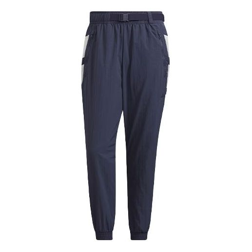Men's adidas St Brand Wvpt Colorblock Bundle Feet Loose Athleisure Casual Sports Long Pants/Trousers Dark Grey Navy Blue HE7457