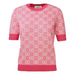 (WMNS) Gucci Gg Wool-Blend Pearl Cotton Sweater For Pink/Red 629456-XKBHQ-5016