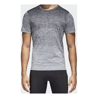 adidas FreeLift gradi Gradient Training Sports Short Sleeve Black White CW3435