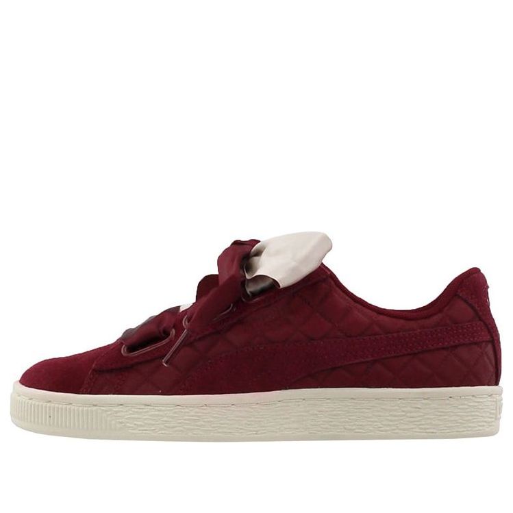 (WMNS) PUMA Suede Heart Quilt 'Cordovan' 365462-01