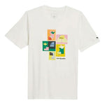 Men's adidas SS22 Pattern Printing Round Neck Short Sleeve White T-Shirt HM9247