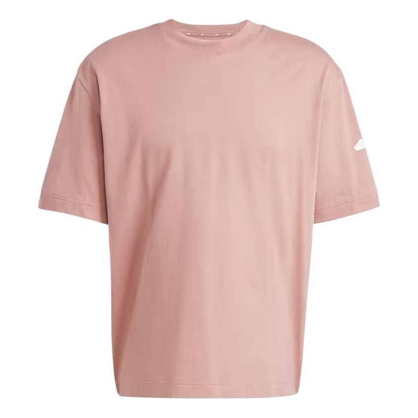 adidas Essentials Loose Fit 3 Bar Logo T-Shirt 'Pink' JF3620