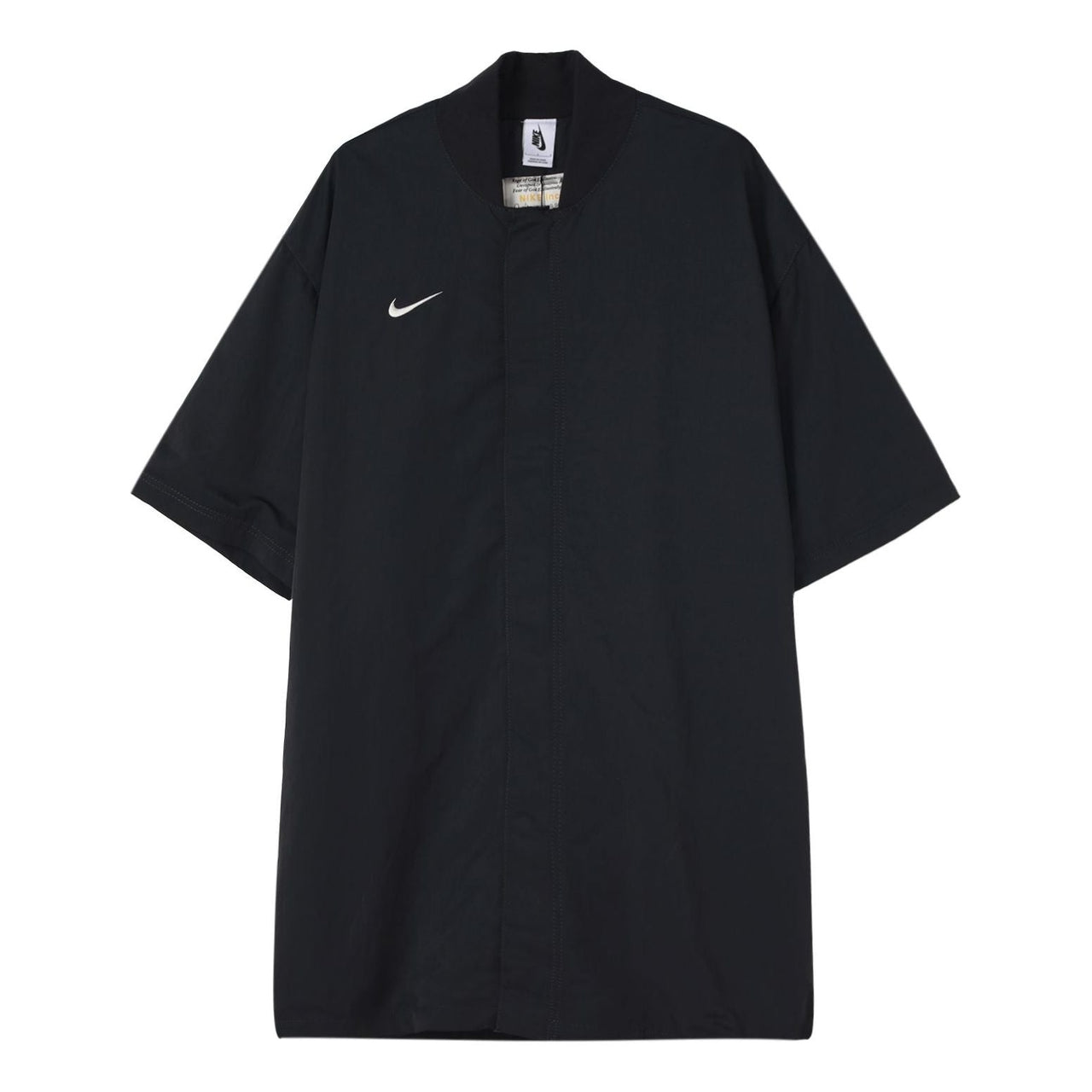 Nike x Fear of God x NBA Crossover Solid Color Loose Short Sleeve Shirt Black CU4686-010