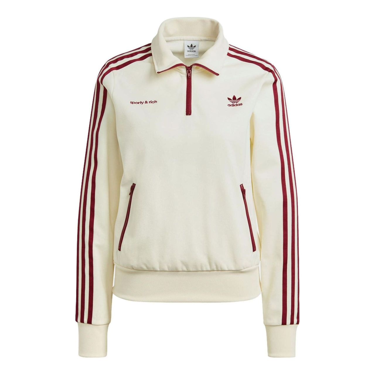 adidas x Sporty & Rich Half-Zip Track Jackets 'White' IB2157