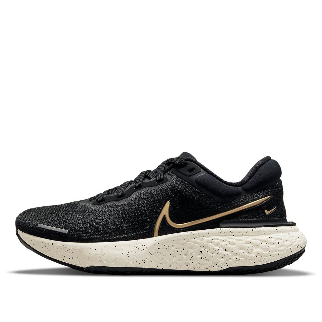(WMNS) Nike ZoomX Invincible Run Flyknit 'Black Metallic Gold' CT2229-004