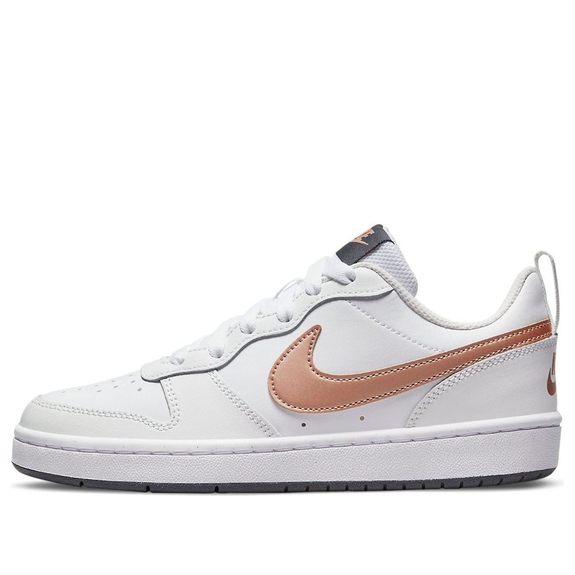(GS) Nike Court Borough Low 2 'White Metallic Red Bronze' BQ5448-116