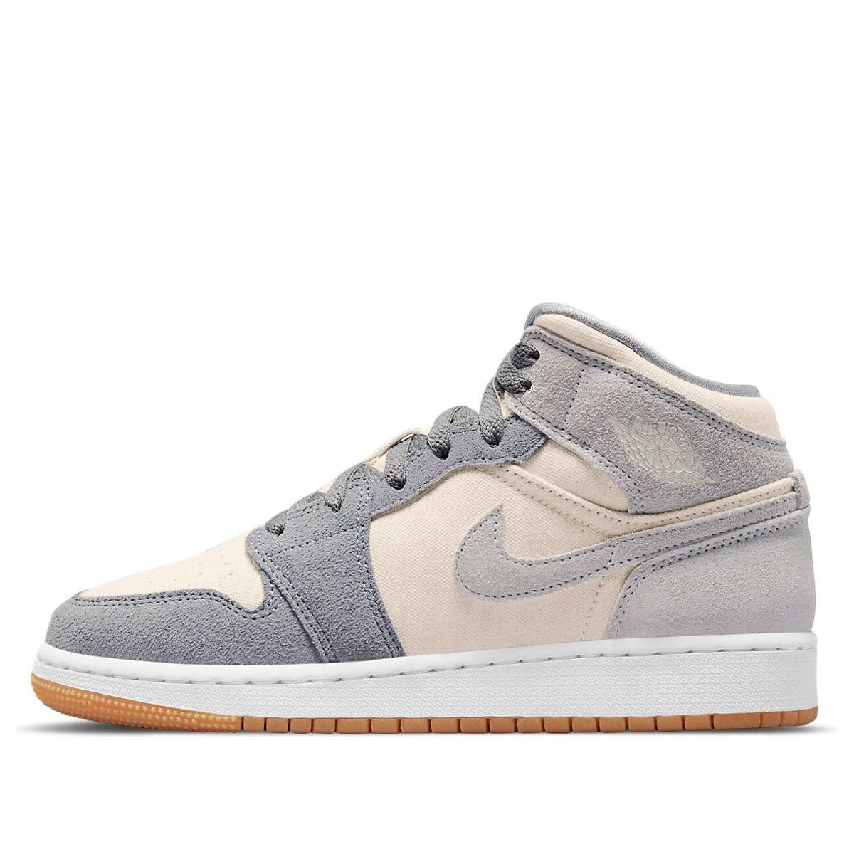 (GS) Air Jordan 1 Mid SE 'Coconut Milk Particle Grey' DN4346-100