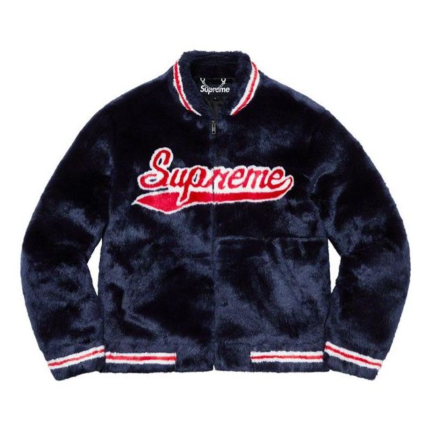 Supreme SS20 Week 1 Faux Fur Varsity Jacket SUP-SS20-026