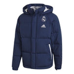 adidas Real SSP DW JKT Real Madrid Soccer/Football protection against cold Stay Warm Detachable hooded down Jacket Blue FQ3318