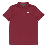 Nike Running Training Sports Quick Dry Breathable Short Sleeve Polo Shirt Red Wine red CW6851-638