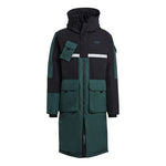adidas originals Long Dwn Jkt Colorblock Casual Sports Stay Warm hooded Down Jacket Green GJ6729