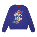 Gucci SS21 Rainbow Stars Crewneck 'Purple' 626990-XJDNK-4120