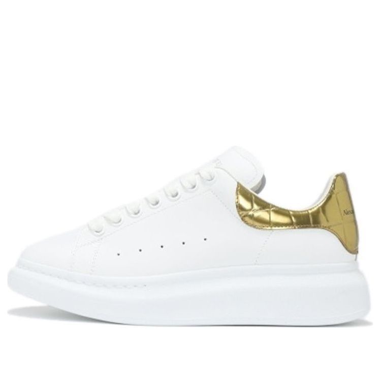 Alexander McQueen Oversized Sneaker 'Gold Crocodile' 625162WHYBQ9075