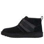 UGG Neumel Snapback Buckle Fleece Lined Snow Boots Black 1118570-BLK