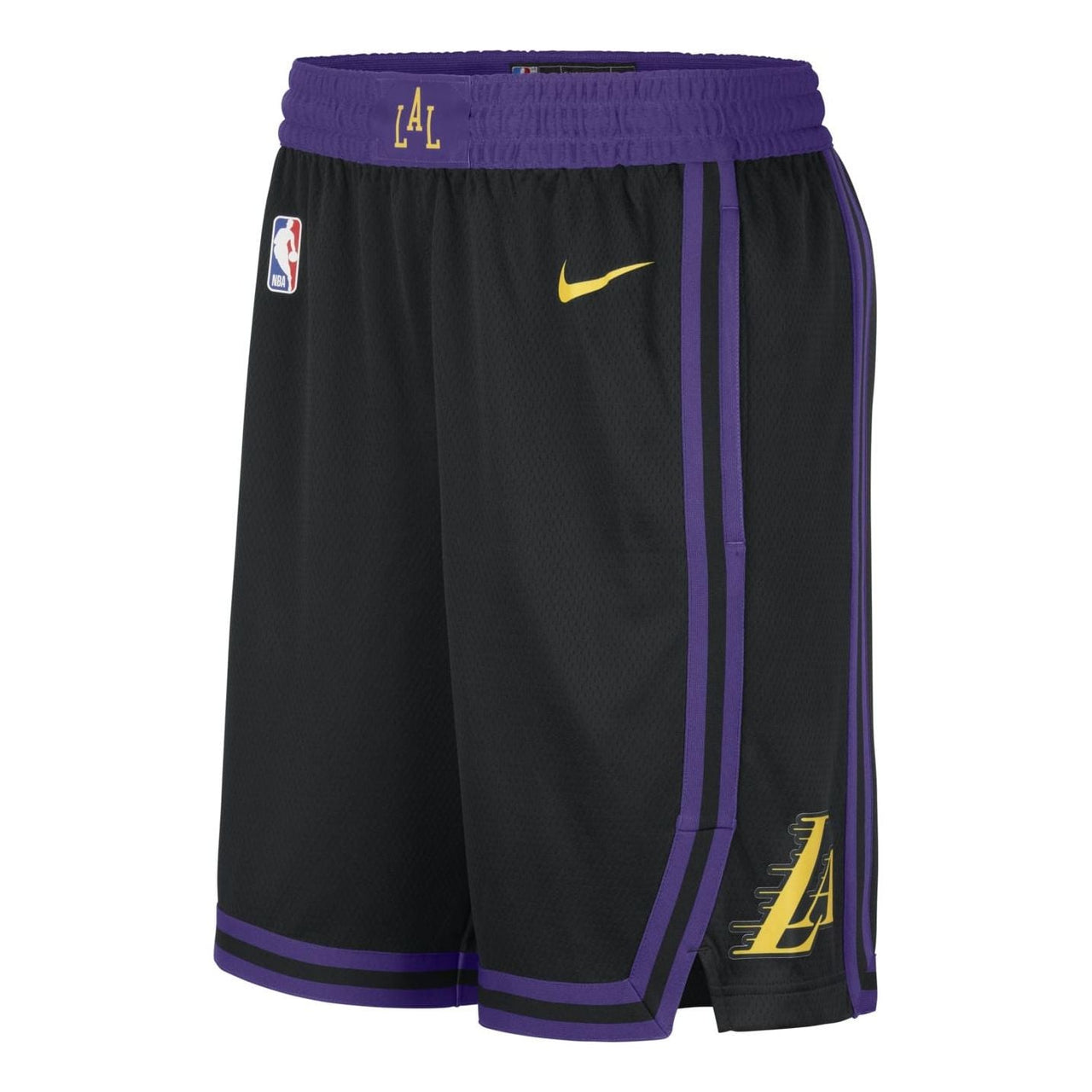 Nike Dri-FIT NBA Los Angeles Lakers Swingman City Edition Shorts 'Black Purple' DX8706-010
