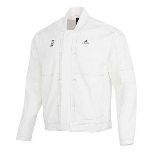 adidas Wj Jkt Denim Series Casual Sports Woven Jacket White GP0906