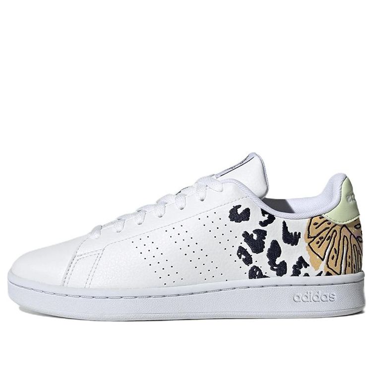 (WMNS) adidas x FARM Rio Advantage Court 'White Almost Lime' GZ4044