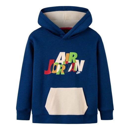 (PS) Air Jordan Messy Room Fleece Pullover Hoodie 'Blue' JD2242059GS-002