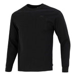 Men's Nike Solid Color Athleisure Casual Sports Round Neck Long Sleeves Black T-Shirt DR7930-010