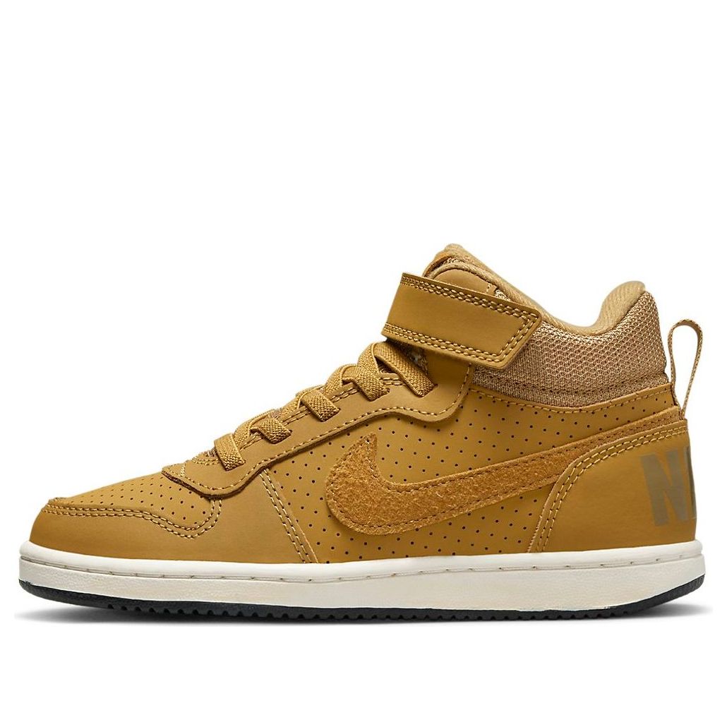 (PS) Nike Court Borough Mid-Top Sneakers Yellow 870026-701