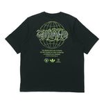 adidas originals Back Graffiti Printing Short Sleeve Black GK7223