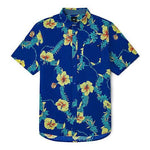 Vans Printing Short Sleeve Shirt Couple Style Blue Black VN0A5E6HZD1