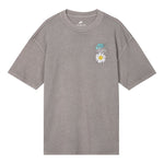 Men's Nike SS22 Round Neck Daisy Printing Short Sleeve Gray T-Shirt DM6334-289