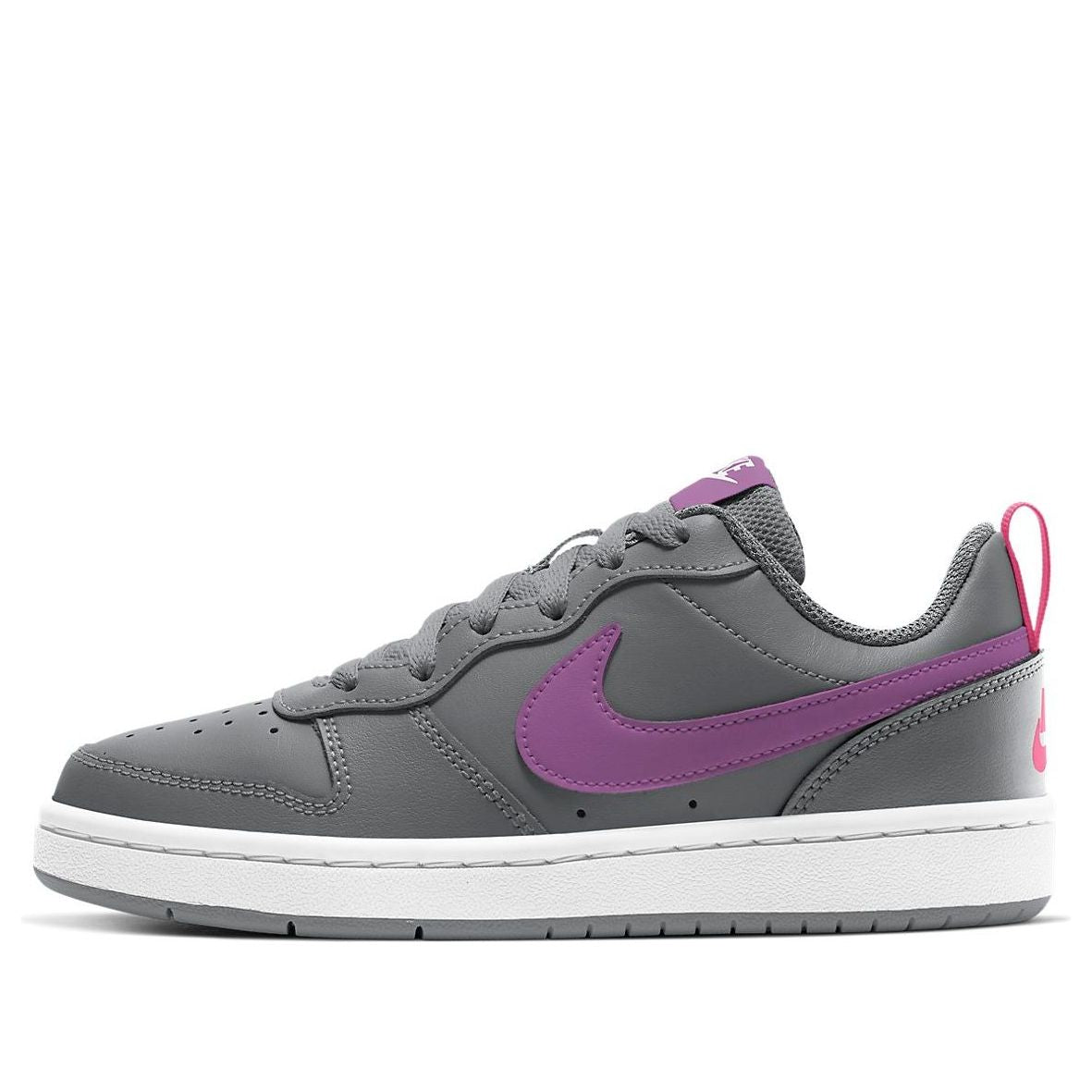 (GS) Nike Court Borough Low 2 'Smoke Grey Purple Nebula' BQ5448-006