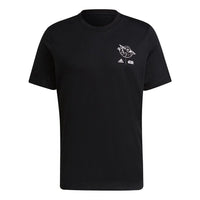 adidas M Str Wrs Tc T Casual Sports Breathable Printing Short Sleeve Black GS6214