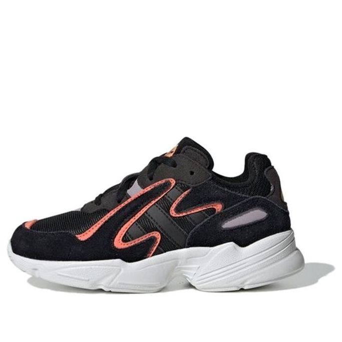(PS) adidas Yung-96 Chasm Shoes  'Core Black Semi Coral' EE7556