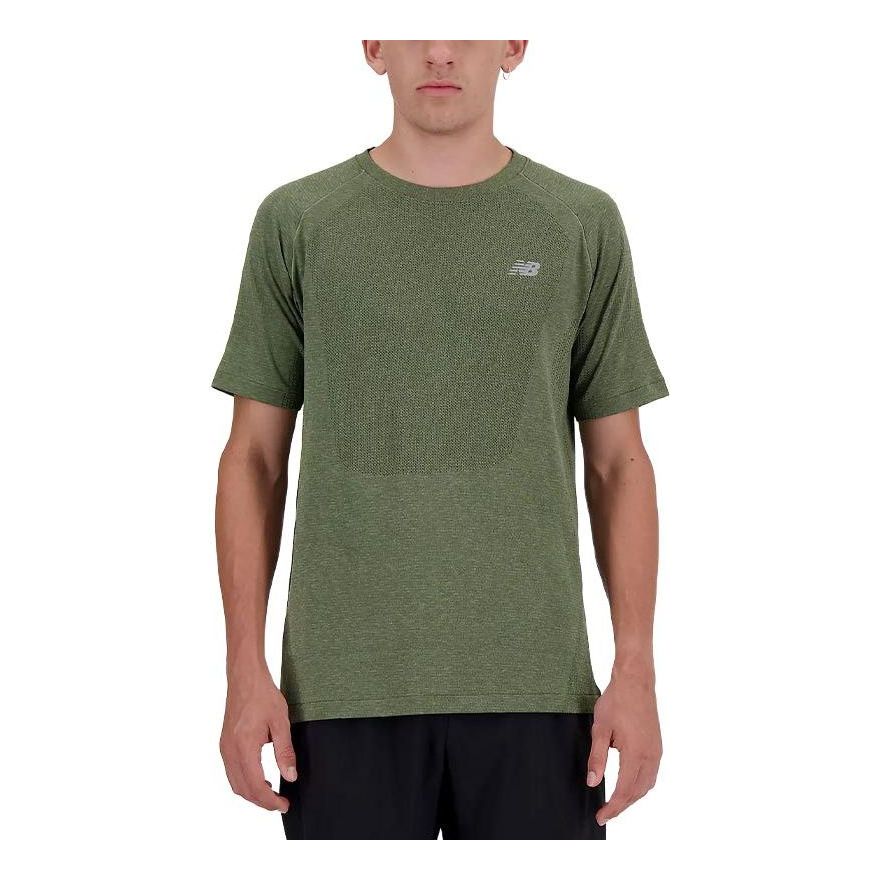 New Balance Athletics Seamless T-Shirt 'Dark Olivine' MT41080-DEK