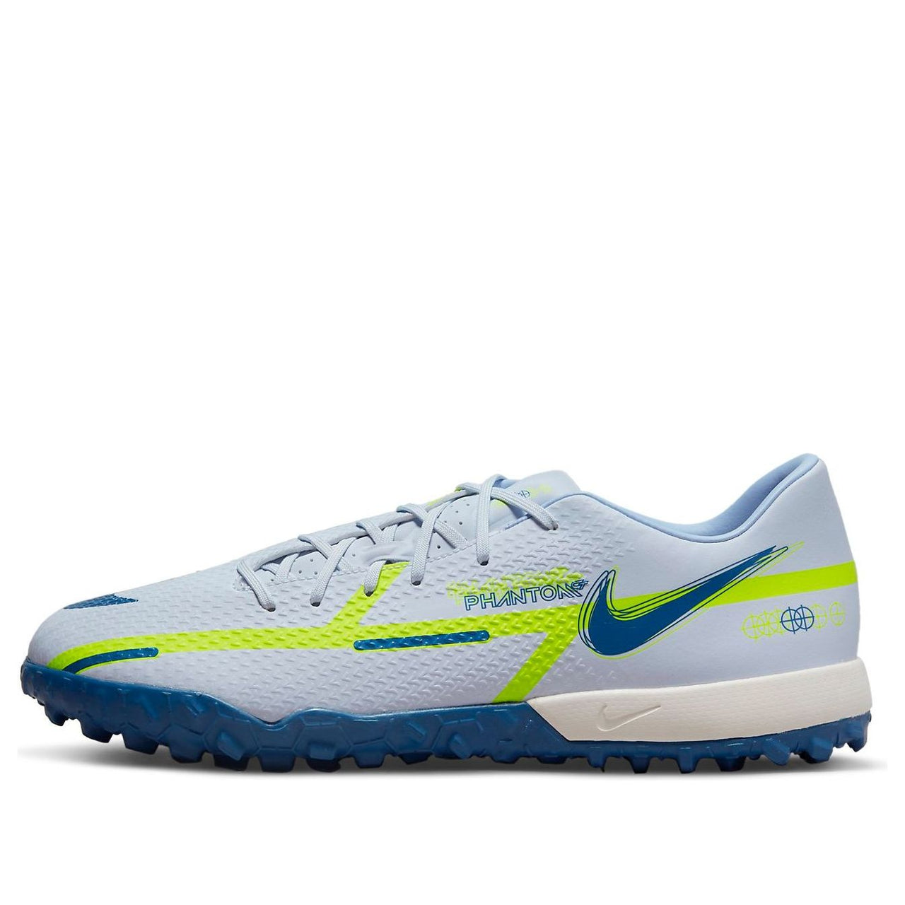 Nike Phantom GT2 Academy TF 'Grey Light Blue Yellow' DC0803-054
