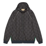 Gucci Jumbo GG Zip Jacket With Web 'Grey Dark Grey' 771619-XJF52-1155