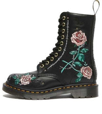 Dr.Martens 1490 Vonda Floral Leather Mid Calf Boots 'Black' 26982001