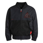 Men's Nike Kyrie Basketball Sports Mesh Patchwork Print Pattern Woven Baseball Padded Jacket CK6671-010
