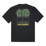 Men's Converse Printing Loose Sports Round Neck Short Sleeve Black 10022047-A01