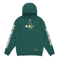 Men's adidas neo x SMILEY Crossover Alphabet Printing Sports Pullover Green H45519