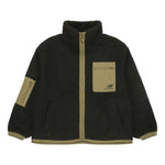 (WMNS) New Balance Splicing Retro Stand Collar Knit lamb's wool Short Jacket Black AWJ13326-BK