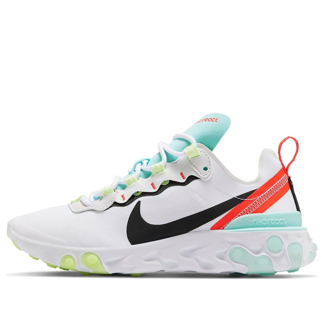 (WMNS) Nike React Element 55 'White Black Blue' DB5926-101