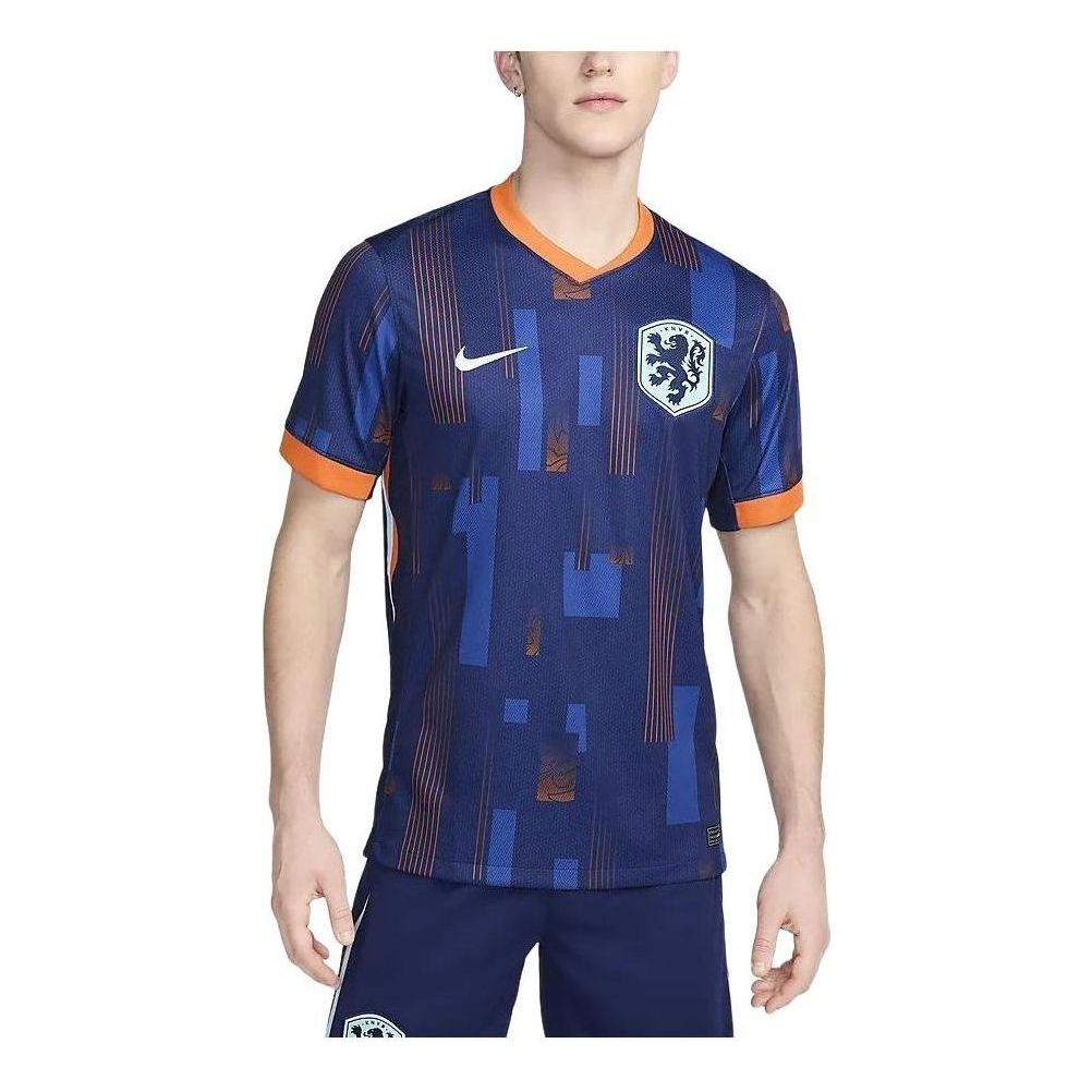Nike Netherlands 24/25 Stadium Away Replica Soccer Jersey 'Blue Orange' FJ1260-492