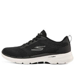 (WMNS) Skechers Go Walk 6 Low-tops Sport Shoes Black/White 124512-BKW