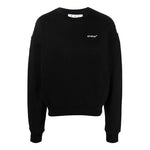 Men's Off-White SS22 Round Neck Pullover Arrow Pattern Printing Loose Fit Black OMBA058C99FLE0021001